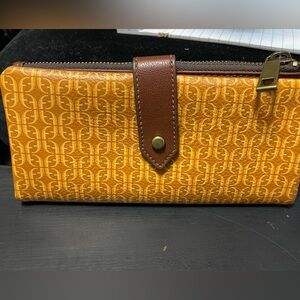 Fossil New Laurie Tab Clutch Retro Geometric Design Wallet